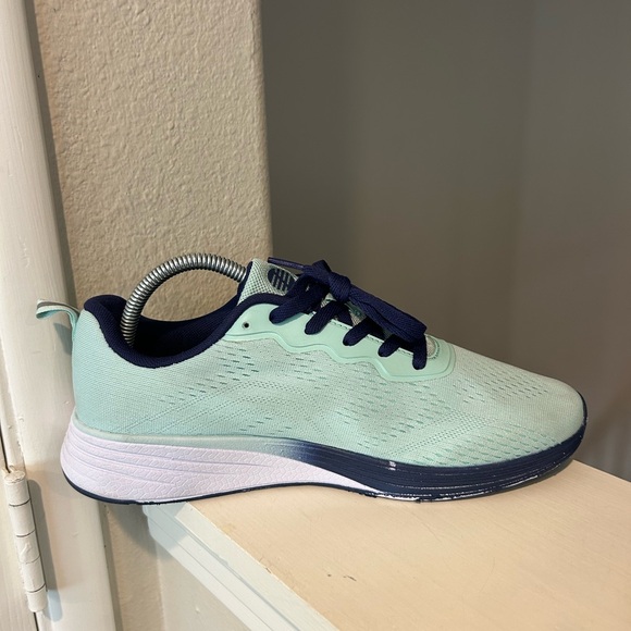 Z by Zella Lifestyle Lace-up Knit Running Shoe  Aqua/Blue Women’s Size 10 - Picture 3 of 9